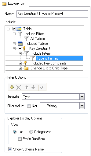 The Property Browser page that is displayed when the Explorer List is selected.  You can edit the Explorer List using this as well.  You can also re-run the Explorer List Wizard to edit the Explorer List.